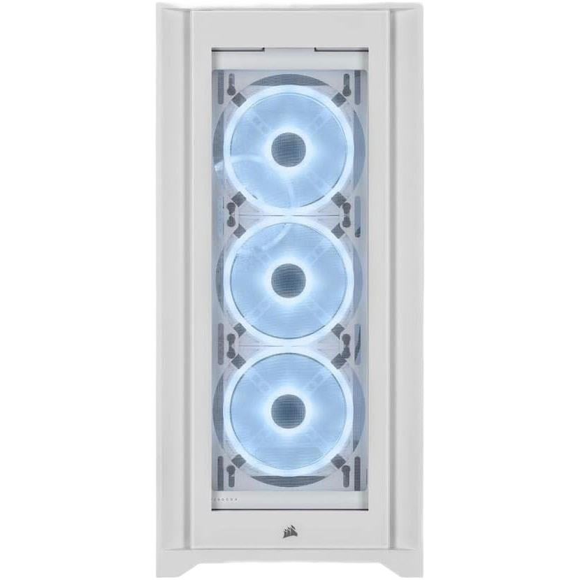 Corsair iCUE 5000X RGB QL Edition Mid-Tower Case - True White - Image 3
