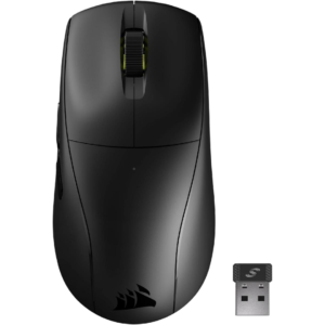 Corsair M75 AIR Wireless Ultra Lightweight Gaming Mouse, 2.4GHz & Bluetooth, 26,000 DPI, Up to 100hrs Battery, iCUE Compatible – Black