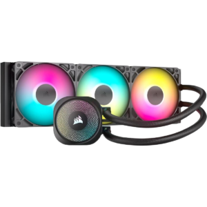 Corsair Nautilus 360 RS ARGB Liquid CPU Cooler, 360mm AIO, Low-Noise, Direct Motherboard Connection, Daisy-Chain