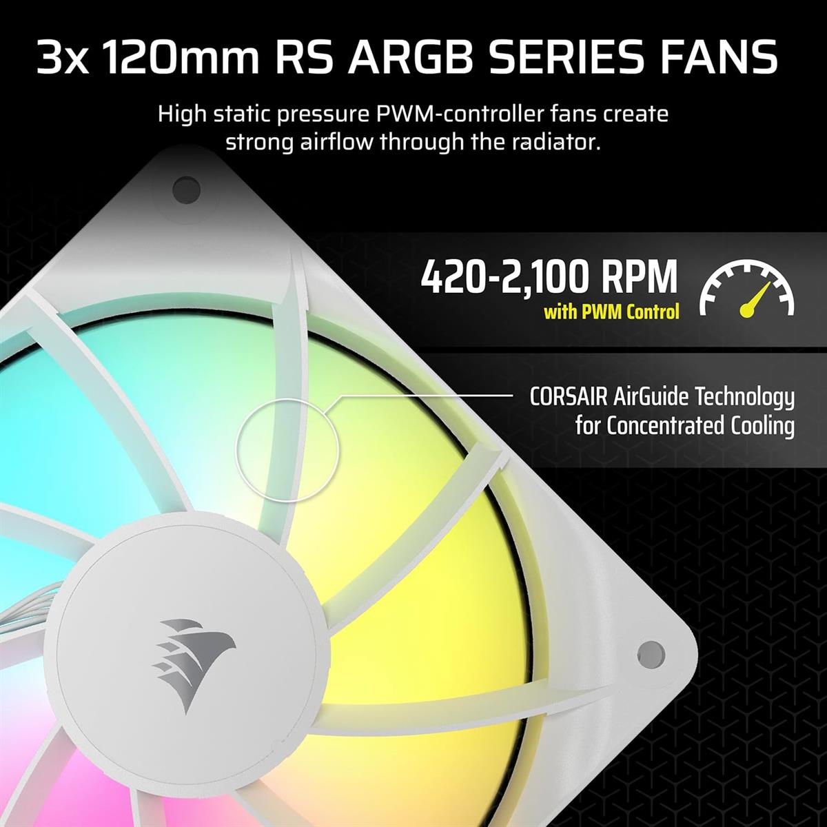 Corsair Nautilus 360 RS ARGB Liquid CPU Cooler, 360mm AIO, Low-Noise, Direct Motherboard Connection, Daisy-Chain - Image 3