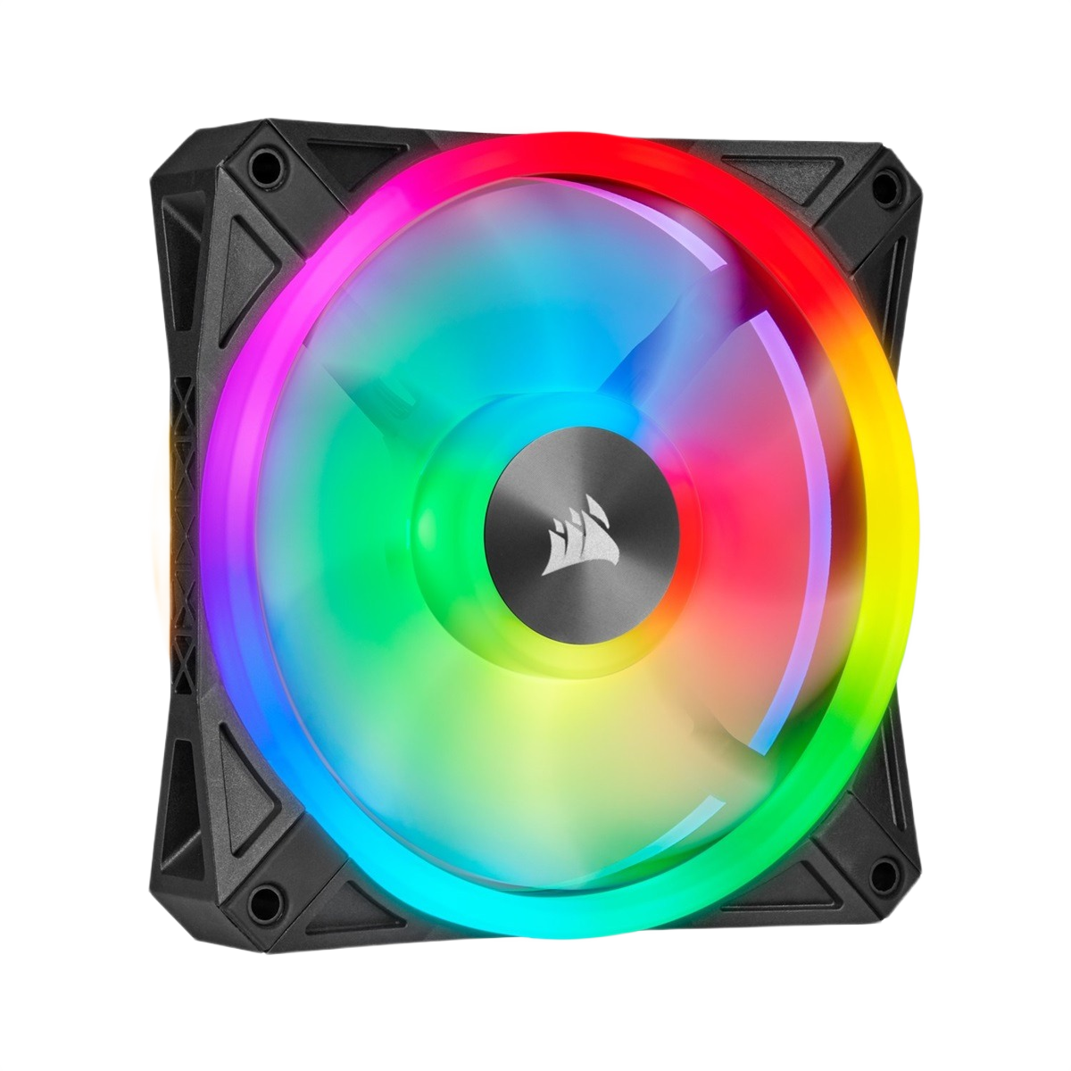 Corsair iCUE QL120 RGB 120mm PWM Triple Pack Fan Kit with Lighting Node CORE - Image 2