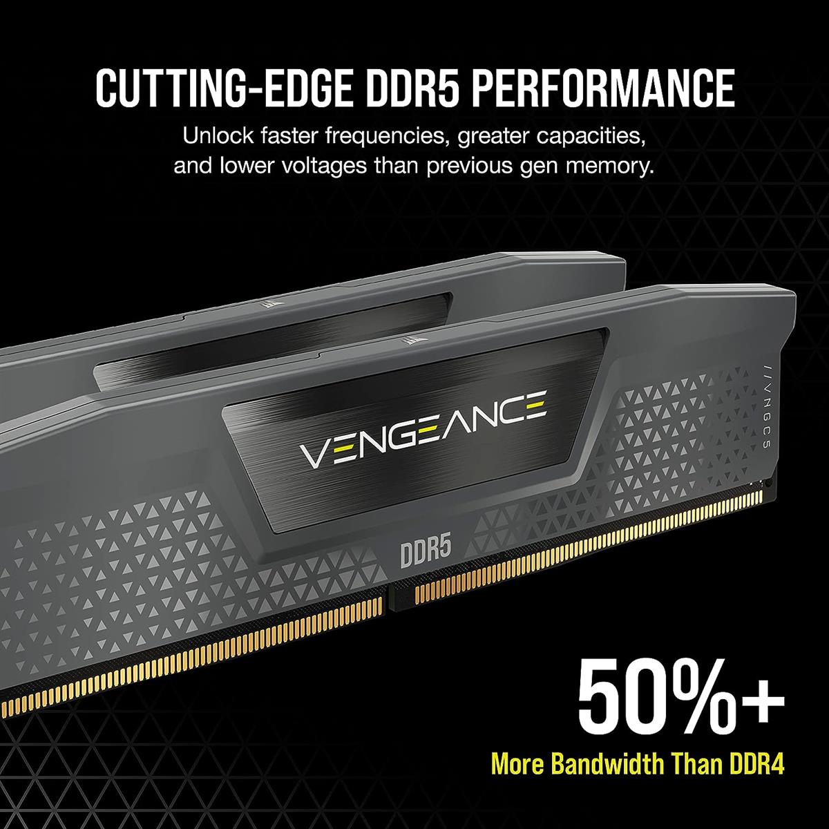 Corsair Vengeance 32GB (2x16GB) 6000MHz C36 DDR5 DRAM AMD EXPO & Intel XMP Memory Kit - Black - Image 3