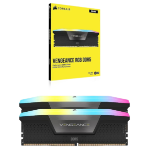 Corsair Vengeance RGB 32GB (2x16GB) 6200MHz C36 DDR5 DRAM Memory Kit - Black