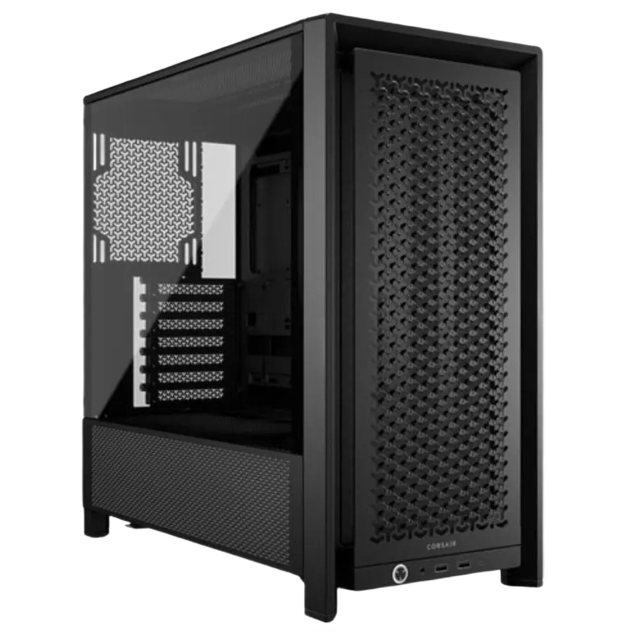 Corsair FRAME 4000D PC Case, Modular Mid-Tower, Dual 360mm Radiator Support, GPU Anti-Sag Arm, Black
