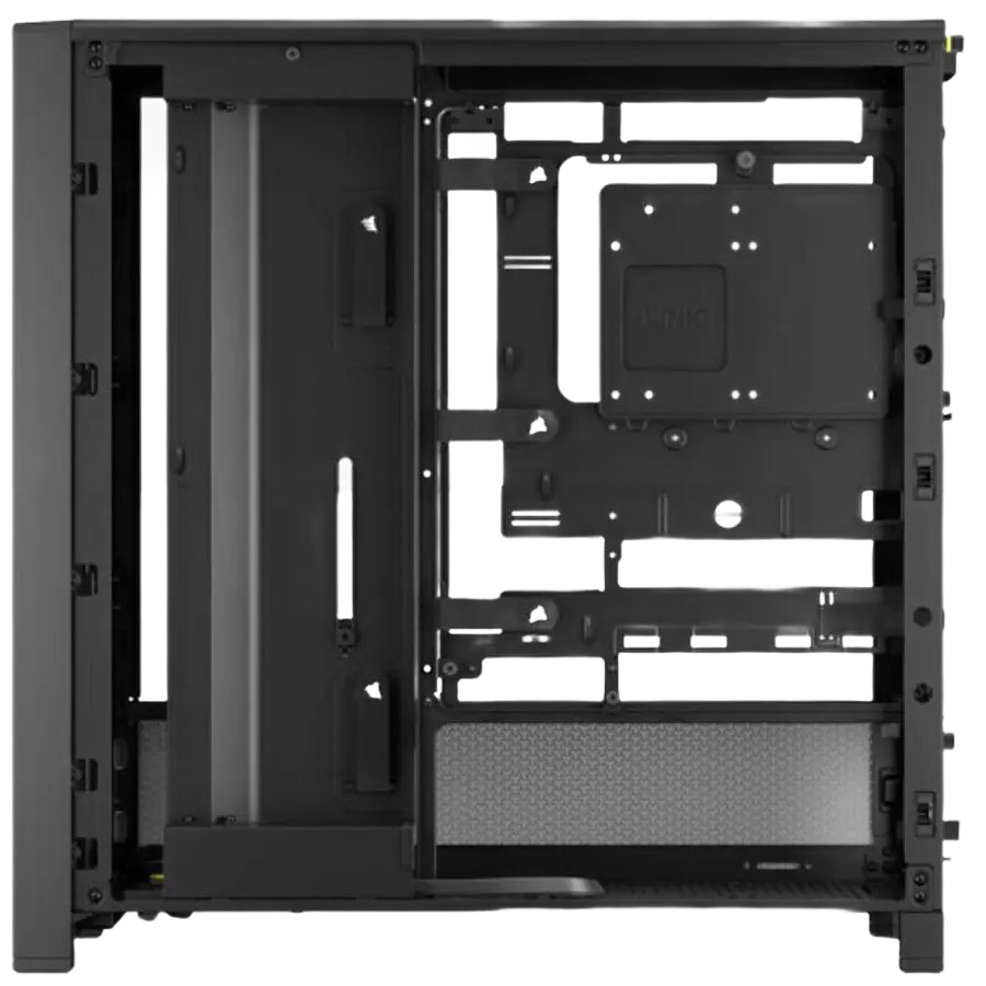 Corsair FRAME 4000D PC Case, Modular Mid-Tower, Dual 360mm Radiator Support, GPU Anti-Sag Arm, Black - Image 3